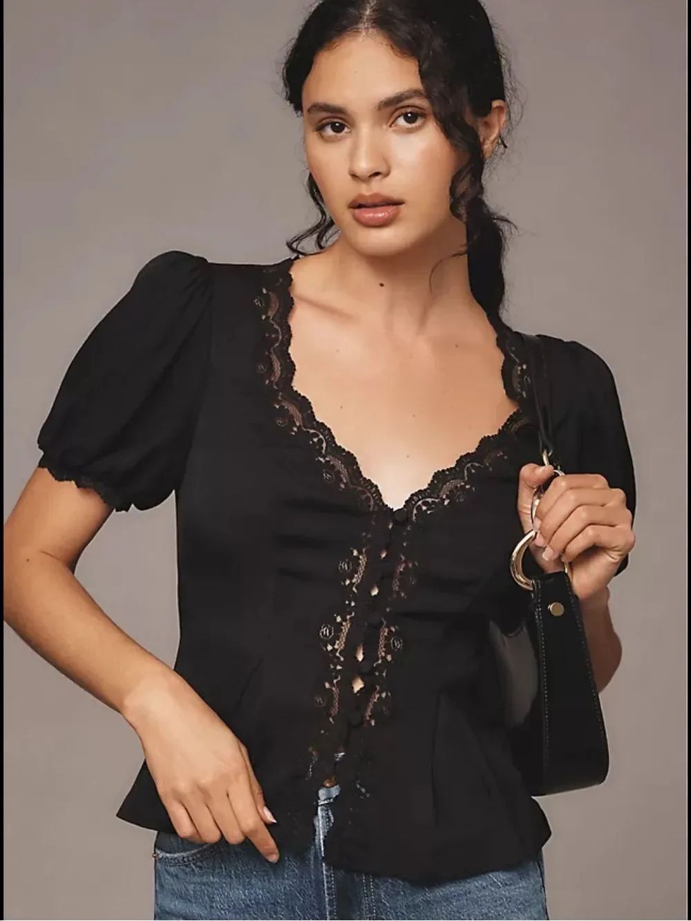 Reformation Minette Top Black